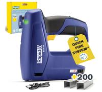 Rapid BTX10 Battery-Powered Staple Gun - Cordless Electric Staple Gun | Staple Gun for Finewire Staple No. 53 (4-10 mm) - Fastens 900 Staples from a Single Charge, 5001497