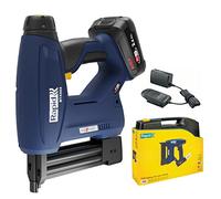 Rapid BTX553 18V Battery-Powered Staple Gun Kit - Cordless Upholstery & Craft Stapler, Finewire Staples and Brads, Heavy Duty & Portable, Includes 2.5Ah Battery, Charger & Case (5001507)