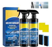 Rapid Ceramic Coating Spray Hydrophobic, Fast-Acting Car Coating Spray, Advanced Quick Effect Coating Agent for Cars,3-in-1 Waterless Wash Wax,Nano Quick Effect Coating Agent, for shine and protection