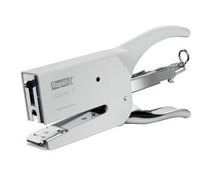 Rapid Classic K1+ Stapling Pliers For No. 26 Staples - Compatible with 26/6 & 26/8+ Staples, Adjustable Anvil & Back-Loading Mechanism, ClimatePartner Certified - Office, Home, DIY, Retail (White)