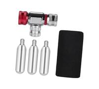 Rapid CO₂ Cycle Tire Inflator for Hill Road Velocipedes Extreme Transportable Aluminum Alloy Plan with Double Gate Couplers Fast Cycle Tire Fan