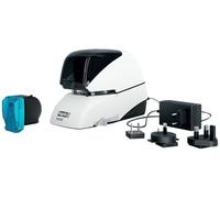 Rapid Contactless Electric Stapler 5080E - Staples up to 80 Sheets, Patented Cassette System, Flat Clinch Technology, Adjustable Depth, Silver/Orange, 20993411