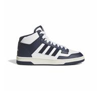 Rapid Court Mid High Top Trainers in Leather navy blue/white