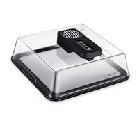 Rapid Defrosting Tray for Frozen Meat, Smart Thawing Mat with Airflow Technology, Includes Lid and Timer, Rechargeable, Ideal for Steak, Chicken, Seafood