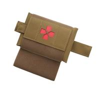 Rapid Deploy Tactical First Aid Kit - Micro Compact MED Pouch, MOLLE ompact Belt Trauma Kit Pack for Outdoor Travel Hiking(Brown)