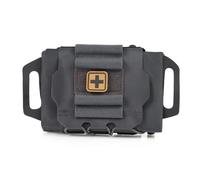 Rapid Deploy Tactical First Aid Kit - Two-Piece IFAK System with MOLLE Medical Pouch, Professional Emergency Survival Bag for Outdoor Travel & Hiking(Grey)