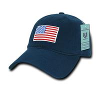 Rapid Dominance A03-USA-NVY Relaxed Graphic Cap, Original USA Flag, Navy