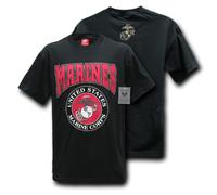 Rapid Dominance Marines Classic Military Tee, Black, XX-Large