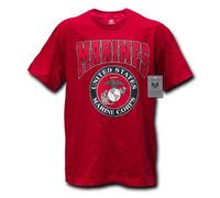 Rapid Dominance Marines Classic Military Tee, Cardinal, X-Large