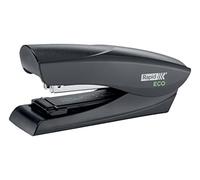 Rapid ECO Flat Clinch Stapler 24812701 CO2 Neutral Half Strip Black 25 Sheets 24/6, 26/6 74% Recycled Plastic