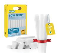 Rapid Low-Temperature Glue Sticks, Transparent 16 Oval Sticks, 94mm Length