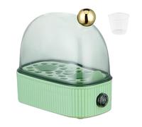 Rapid Egg Cooker Automatic Egg Boiler, Multifunction Egg Boiler for Hard Boiled Eggs, Poached Eggs, Scrambled Eggs, Breakfast for One Person (Green)