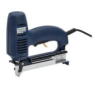 Rapid Electric Staple Gun PRO R553 for No. 53 Staples and No. 8 Brads, Stapler and Brad Nailer with Adjustable Impact Setting and Removable Front Plate, For Textiles, Carpets and Leather (10642901)