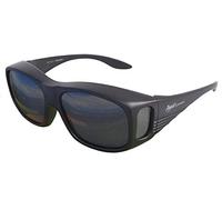 Rapid Eyewear Over Glasses Sunglasses for Men & Women that Fit Over the Top of Your Normal Specs: Polarised OTG for Fishing, Cycling and Driving. UV400 lenses. UK Brand. Black