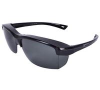 Rapid Eyewear Polarised Over Glasses Sunglasses That Cover Over Spectacles | Fit specs up to 140mm wide: Suitable for men & women. Use for driving, fishing, cycling & other sports. Black. UV400. Tinted
