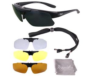 Rapid Eyewear Pro Performance Plus POLARISED RX SPORTS SUNGLASSES Frames for Corrective Lenses. Mens & Womens Active Glasses For Cycling, Driving, Running etc