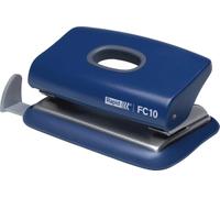 Rapid Fashion FC10 Mini 2 Hole Punch, Punches up to 10 Sheets, Adjustable Guide Bar, Ergonomic Design, Blue, 23638502