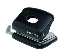 Rapid Fashion FC20 2 Hole Punch, Punches up to 20 Sheets, Adjustable Guide Bar, Ergonomic Design, Black, 23256400