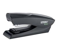 Rapid ECO Flat Clinch Stapler 24812701 CO2 Neutral Half Strip Black 25 Sheets 24/6, 26/6 74% Recycled Plastic