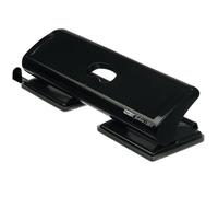 Rapid Fashion FC20 4 Hole Punch, Punches up to 20 Sheets, Adjustable Guide Bar, Ergonomic Design, Black, 20922801