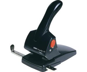 Rapid Fashion HDC65 Heavy Duty 2 Hole Punch, Punches up to 65 Sheets, Adjustable Guide Bar, Ergonomic Handle, Black, 20922601