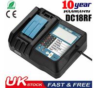 Rapid Fast DC18RF Charger For Makita Digital Display 14.4V-18V Li-Ion Battery UK