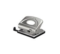 Rapid FMC20 2 Hole Punch, Punches up to 20 Sheets, Adjustable Guide Bar, Metal, Silver, 21835402