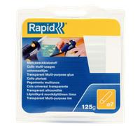 Rapid Multi-Purpose Transparent Hot Glue Sticks, Diameter: 7 mm, Length: 65 mm, 125 g, 40107350, 36 Count (Pack of 1)