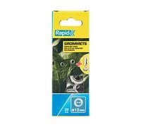 Rapid Aluminium Grommets 5000413 – For Reinforcing Holes – 12 x 23 mm – Pack of 25