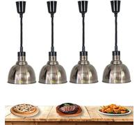 rapid heating 4-Piece Commercial Hanging Adjustable Food Heat Lamps