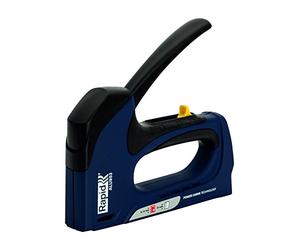 Rapid Heavy Duty Dual Staple Gun ALU953 for No. 53 Staples and No. 8 Brads, Manual Staple Gun with 3-Step Force Adjuster, Powercurve Technology and Easy-to-Squeeze Trigger (5000516), Blue