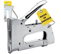 Rapid Heavy Duty Manual Staple Gun PRO R28 for No. 28 Staples, Cable Tacker | Easy-to-Squeeze Trigger, 3-Step Force Adjuster, and All-Steel Casing and Wear Parts, Made in Sweden (5001672)