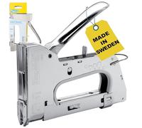 Rapid Heavy Duty Manual Staple Gun PRO R36 for No. 7 and No.36 Staples, Cable Tacker with Easy-to-Squeeze Trigger, 3-Step Force Adjuster, and All-Steel Casing and Wear Parts, Made in Sweden (5001673)