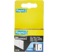 Rapid High Performance No. 8 Galvanised Steel Brad Nails, Length: 15 mm, 500081