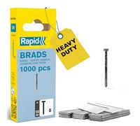 Rapid Brad Nails No.8 - High Performance Galvanised Steel, 15 mm - 1000 pcs