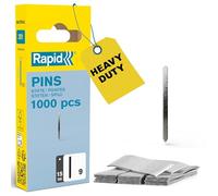 Rapid High Performance No.9 Galvanised Steel Brad Nails, Wire Length: 15 mm, 40109538 - 1000 Pieces