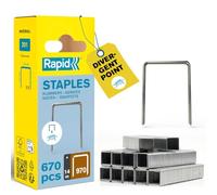 Rapid High Performance No.970 Staples, Diverging Points, Leg Length: 14 mm, 40109599 - 672 Pieces