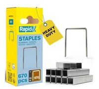 Rapid High Performance No.970 Staples, Leg Length: 14 mm, 40109553 - 672 Pieces