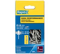 Rapid 5001440 High Performance Rivets 4.8 X 25Mm (Box 200)