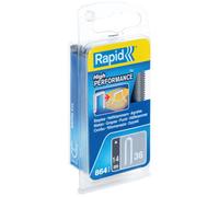 Rapid Rounded Crown Staples, Flatwire No. 36, Leg Length 14mm, Steel | High-Performance Staple Gun Staples for Low-Voltage 6mm Cables, Galvanised Steel, 864 Pieces (40109627)