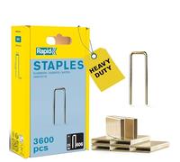 Rapid High-Performance Staples for Dense Materials, Narrow Crown No. 606, Leg Length 25mm, Staple Gun Staples, Resin-Coated Galvanised Steel, 3600 Pieces, Plastic Box (40303095)