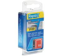 Rapid High-Performance Staples For Textiles, Finewire No. 53, Leg Length 6mm, Staple Gun Staples, Galvanised Steel, 2130 Pieces