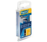 Rapid High-Performance Staples for Textiles, Finewire No. 13, Leg Length 10mm, Staple Gun Staples, Galvanised Steel, 1100 Pieces, Narrow Blister (40109521)