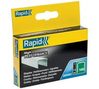 Rapid High-Performance Staples Insulation Thin Plastics Cardboard Carpets Flatwire No. 140/10mm Staple Gun 2000 Pieces 11910731