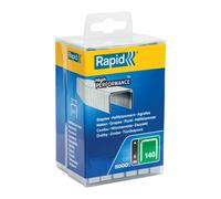 Rapid High-Performance Staples Insulation Thin Plastics Cardboard Carpets Flatwire No. 140/8mm Staple Gun 5000 Pieces 40303089