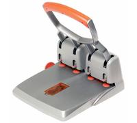 Rapid Hole Punch HDC150/4 Ergonomic Home Office Desk Stationery 4-Hole Silver