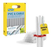Rapid Hot Glue Sticks 12 mm, Special Adhesive for PVC & Plastic - 14 Pieces