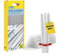 Rapid Hot Glue Sticks 12 mm, Special Adhesive for PVC & Plastic - 14 Pieces