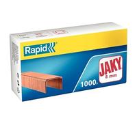 Rapid Jaky 8mm Copper Staples, For Stapling 10-40 Sheets, Use with Staplers and Stapling Pliers, Copper Wire, Box of 1000, 11720101