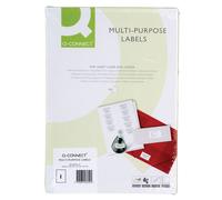 Q-CONNECT Multipurpose Labels 99.1x38.1mm KF26054 - 14 per A4 sheet - White (Pack of 100)